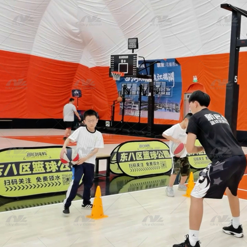 PVC Coated Membrane Basketball Air Dome