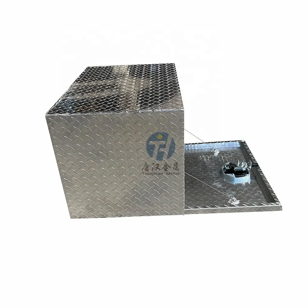 US Diamond Checker Plate Ute Tray Toolbox