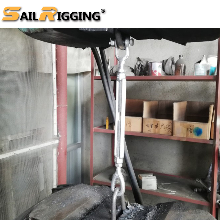 Galvanized Commercial Malleable Turnbuckle Wire Rope Turnbuckle M6 100mm M8 125mmwith Hook and Eye