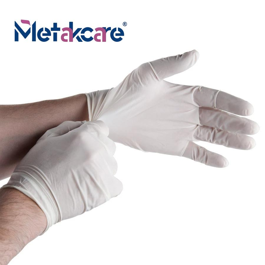 Disposable Medical Latex Gloves Powdered or Powder-Free Examination Gloves High Quality