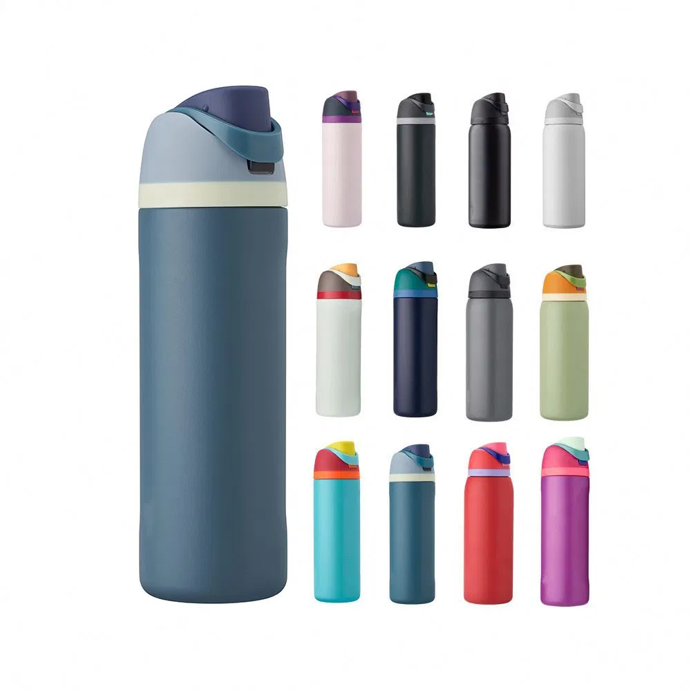 24-Oz Stainless Steel 304 Insulated Mugs with Straw for Sports and Travel BPA-Free Drink Cup for Business Gift Water Bottle