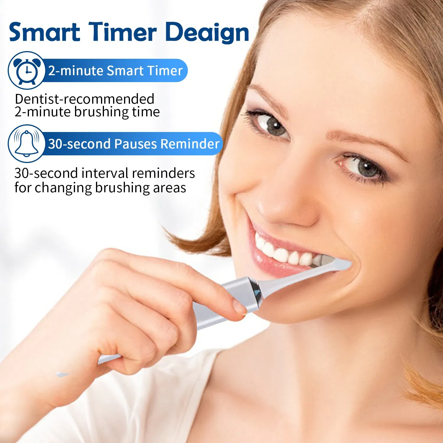 FDA Apporved Waterproof Ipx7 Adult Electric Toothbrush Tooth Whiten Fresh Oral