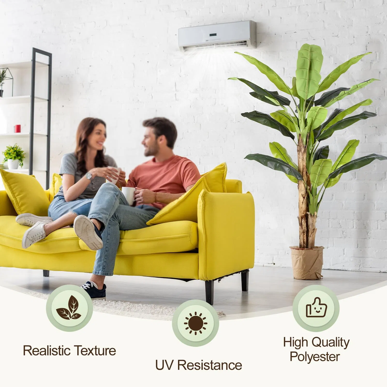 8.5FT Extra Tall Artificial Banana Tree