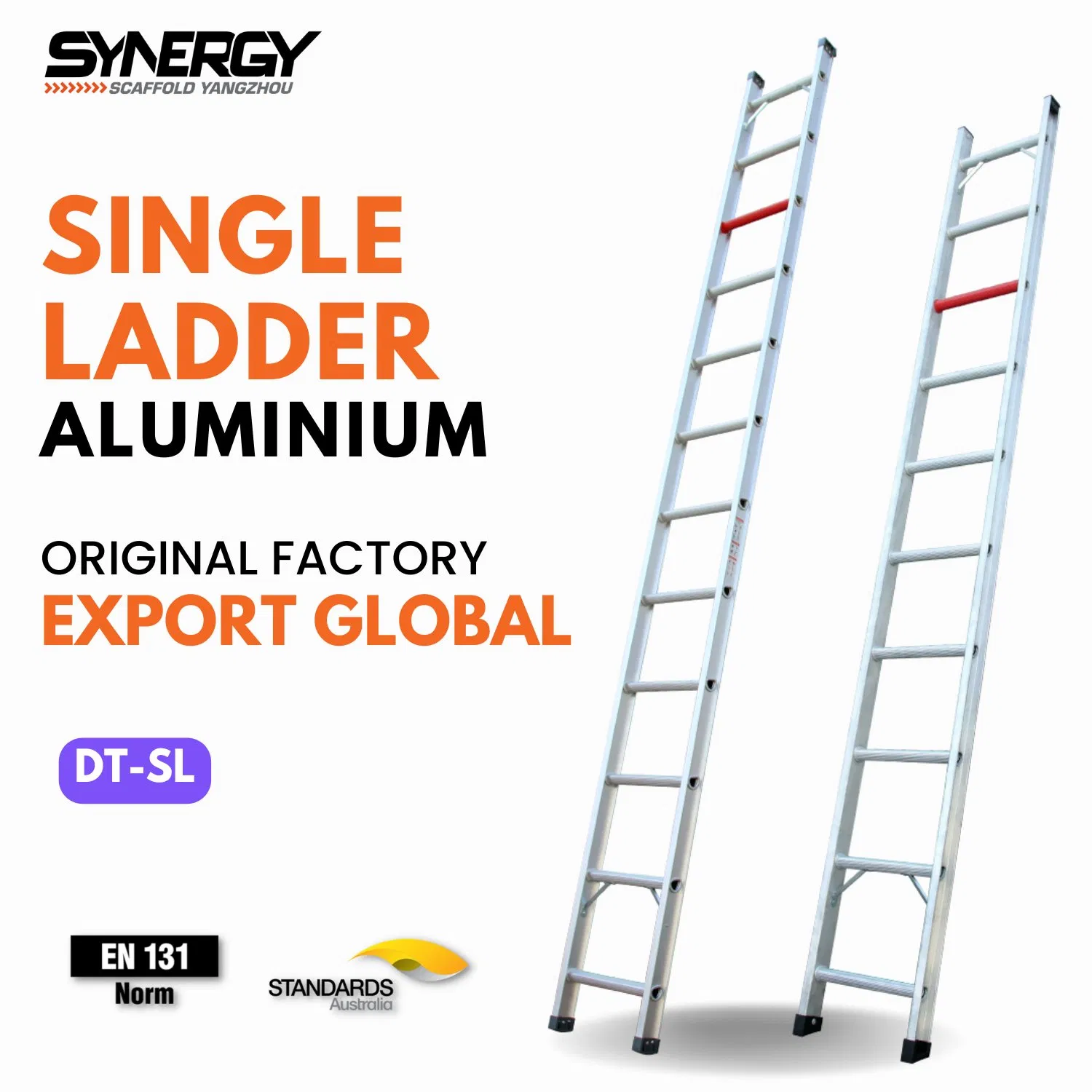 Synergy Aluminium Single-Step Ladder on Construction Sites by CE Certificate