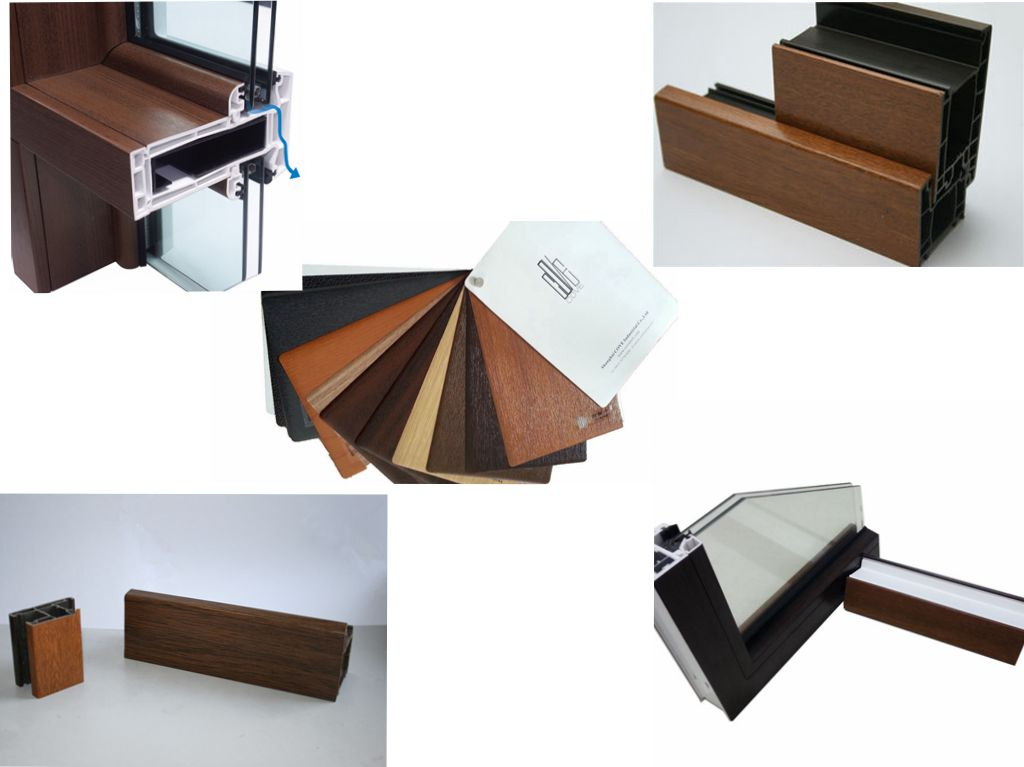 Wooden Grain Anti-UV Exterior/Outdoor Use High Weather Resistance PUR Laminating/Lamination Plastic Foil/Film for U-PVC Windows & Doors/Wall Panel/PVC Fence