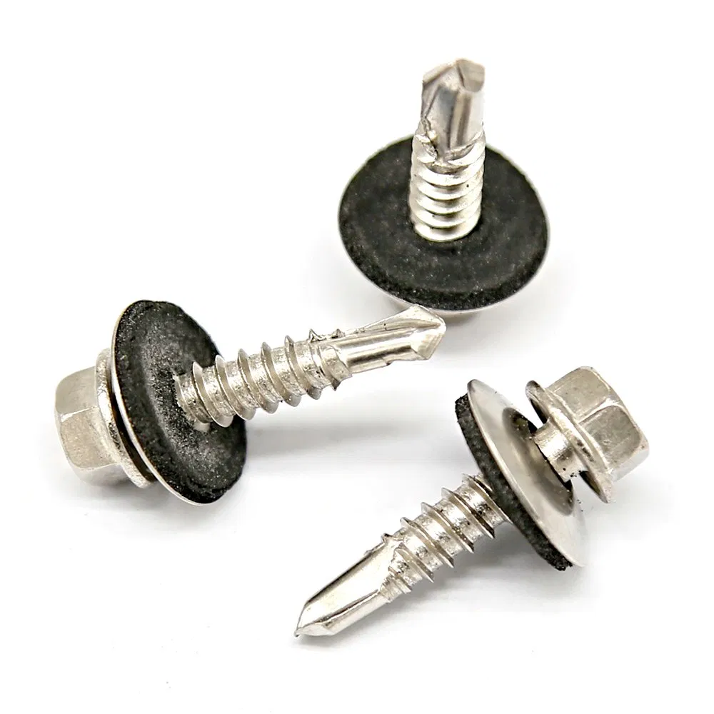 Fastener Roof 6.3X19 mm Washer PT3 Metal Hexagon Head Self-Drilling Screw