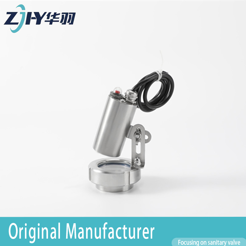 Premium SS316L Clamp Union Sight Glass with Integrated LED Light