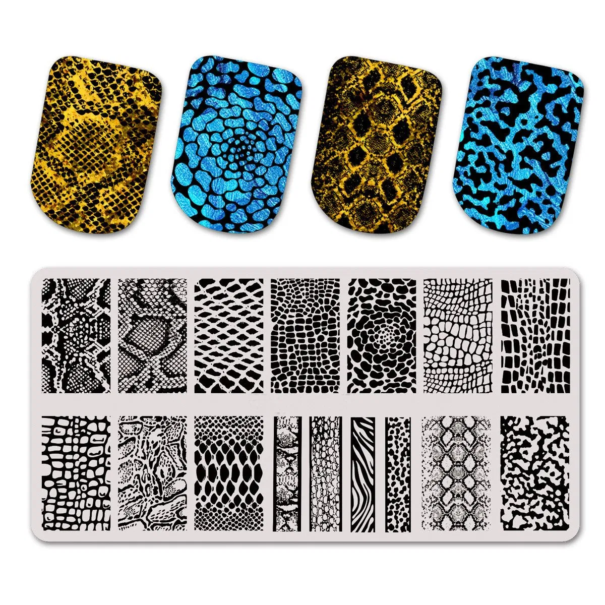 Wholesale Metal Nail Art Stamping Plates Template Polish Stamp Plate