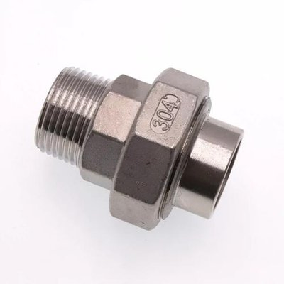 Stainless Steel Union for Water Treatment - 1" NPT, 316L Grade
