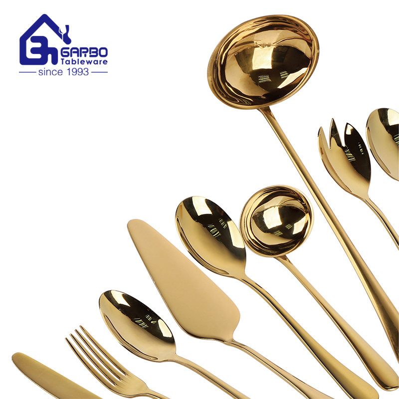 18/8 Stainless Steel Titanium Gold Plated Dinner Knife From Source Factory