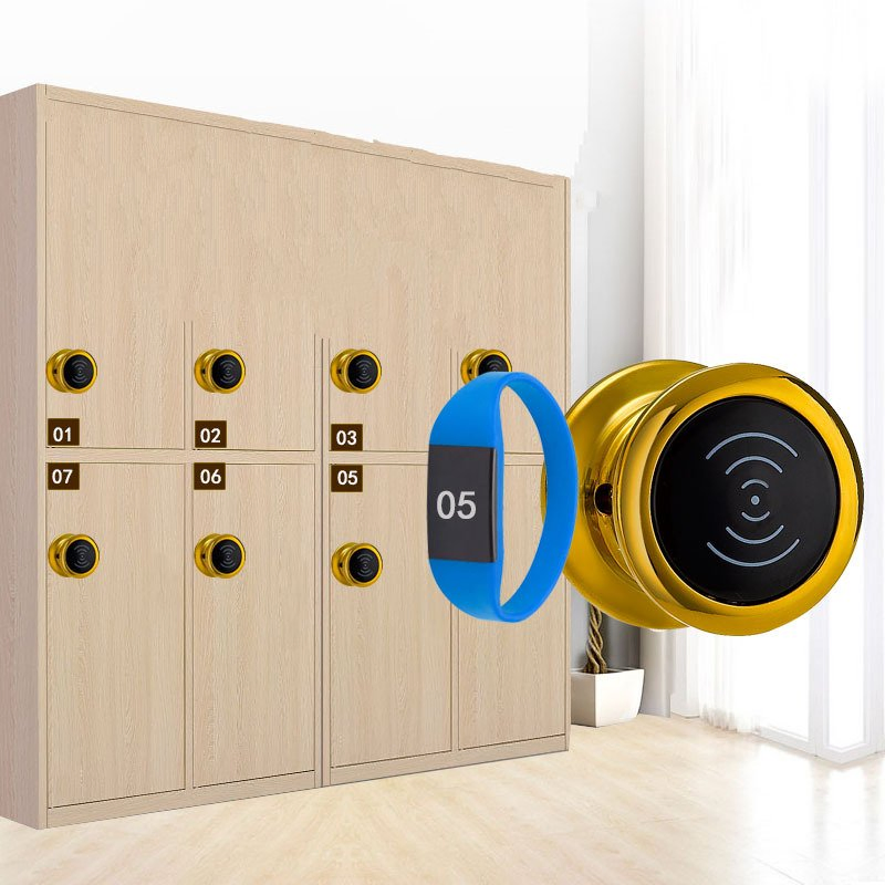 Waterproof Knob Lock Alloy Keyless Wristband Lock Hotel Swimming Pool Know Lock for Shower Room Clothing Change Room