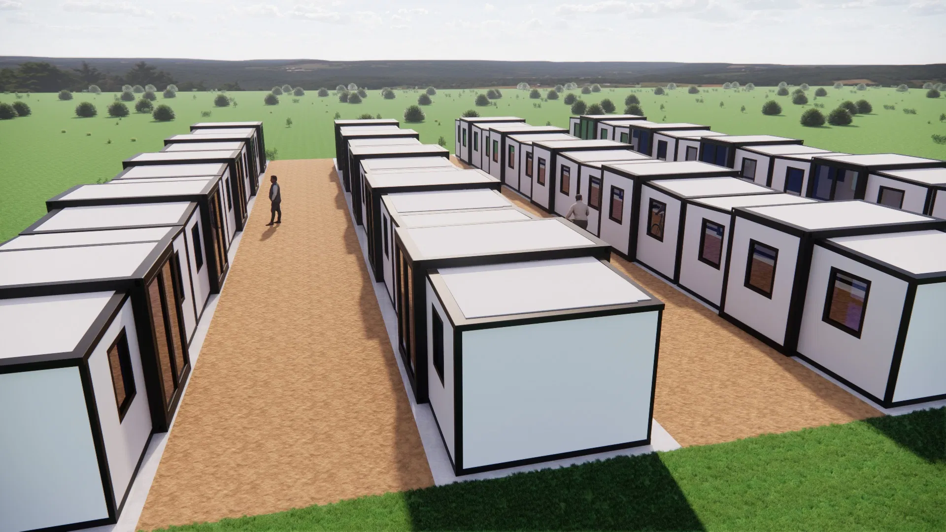 Extended 40FT Foldable Prefab Container House Living Container 40FT Folding