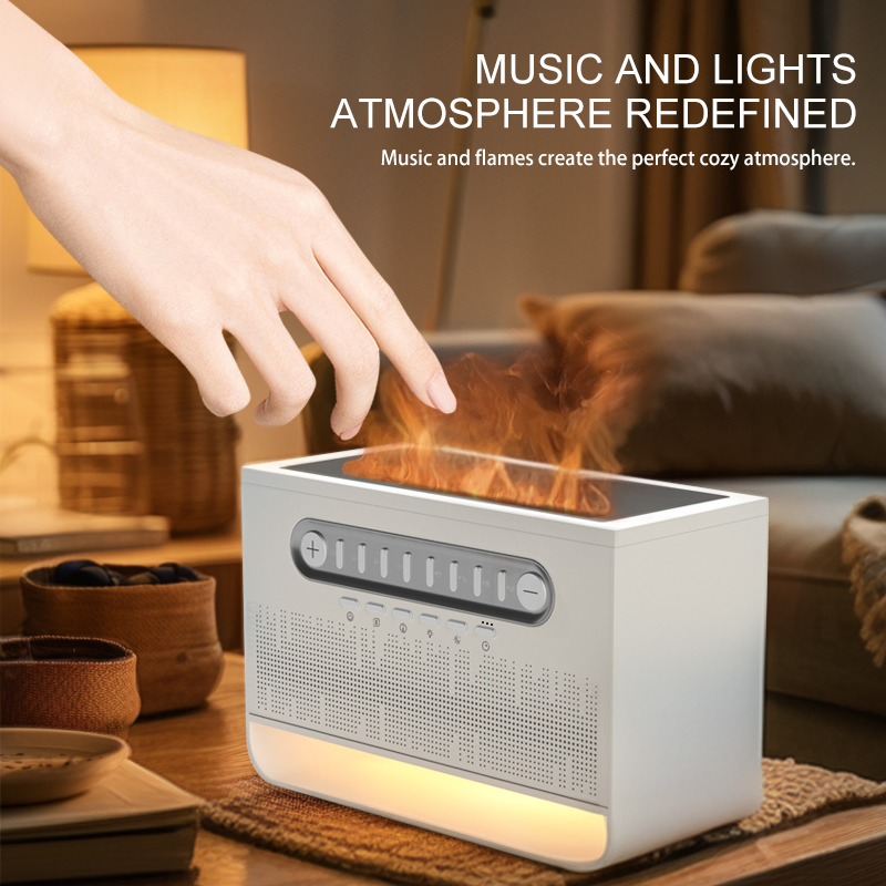 7 Color Flame Noiseless Essential Oil Diffuser with Auto Shut-off