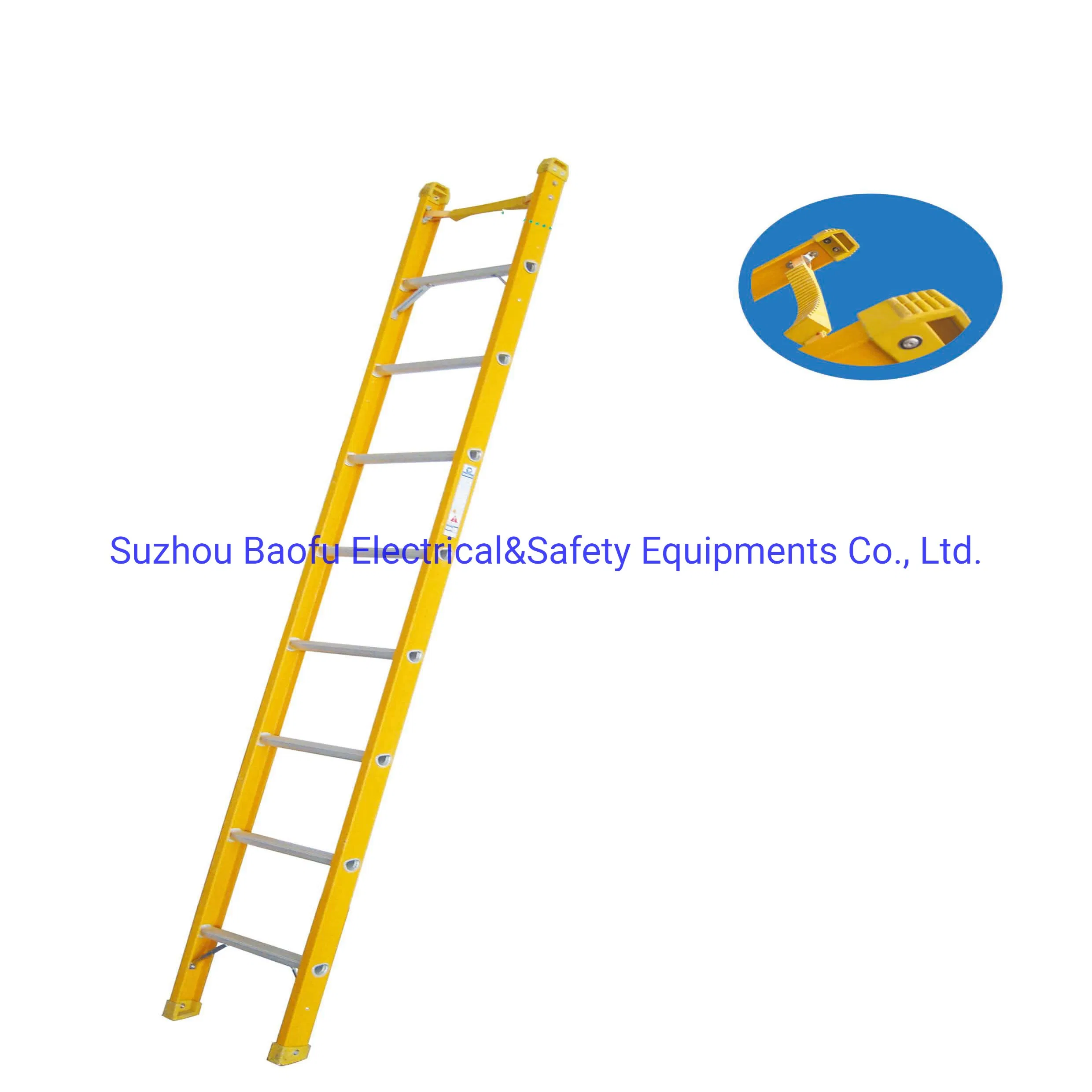 (375LBS) 35kv 3m Fiberglass Single Straight Ladder with Ce Approval