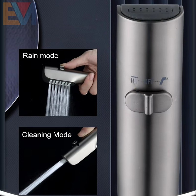 Black Handheld Toilet Bidet Sprayer Set Kit ABS Bidet Sprayer