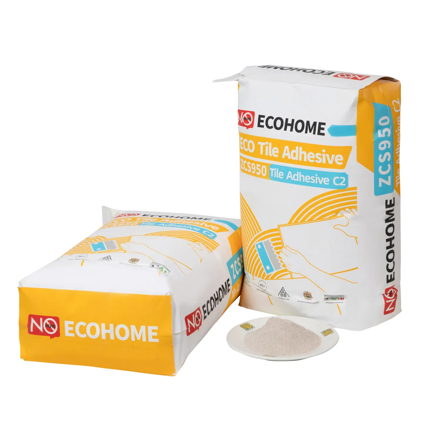 Zcs950t Tile Adhesive with Internation Standard C2te for Superior Bonding Featuring Excellent Workability, Anti-Slip Performance and Good Flexibility