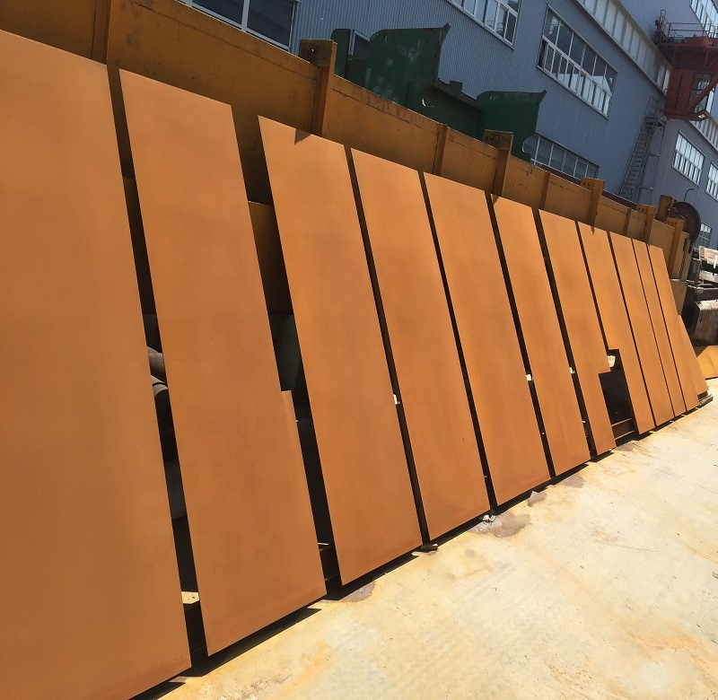 Metal Curtain Wall Exterior 4mm Corten Steel Facade Decoration Cladding Panel