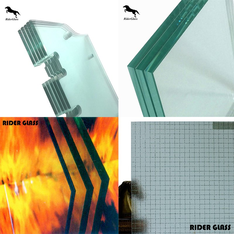 5mm 6mm 8mm Safety Wired Glass for Wall/ Window/ Door Tempered Laminated