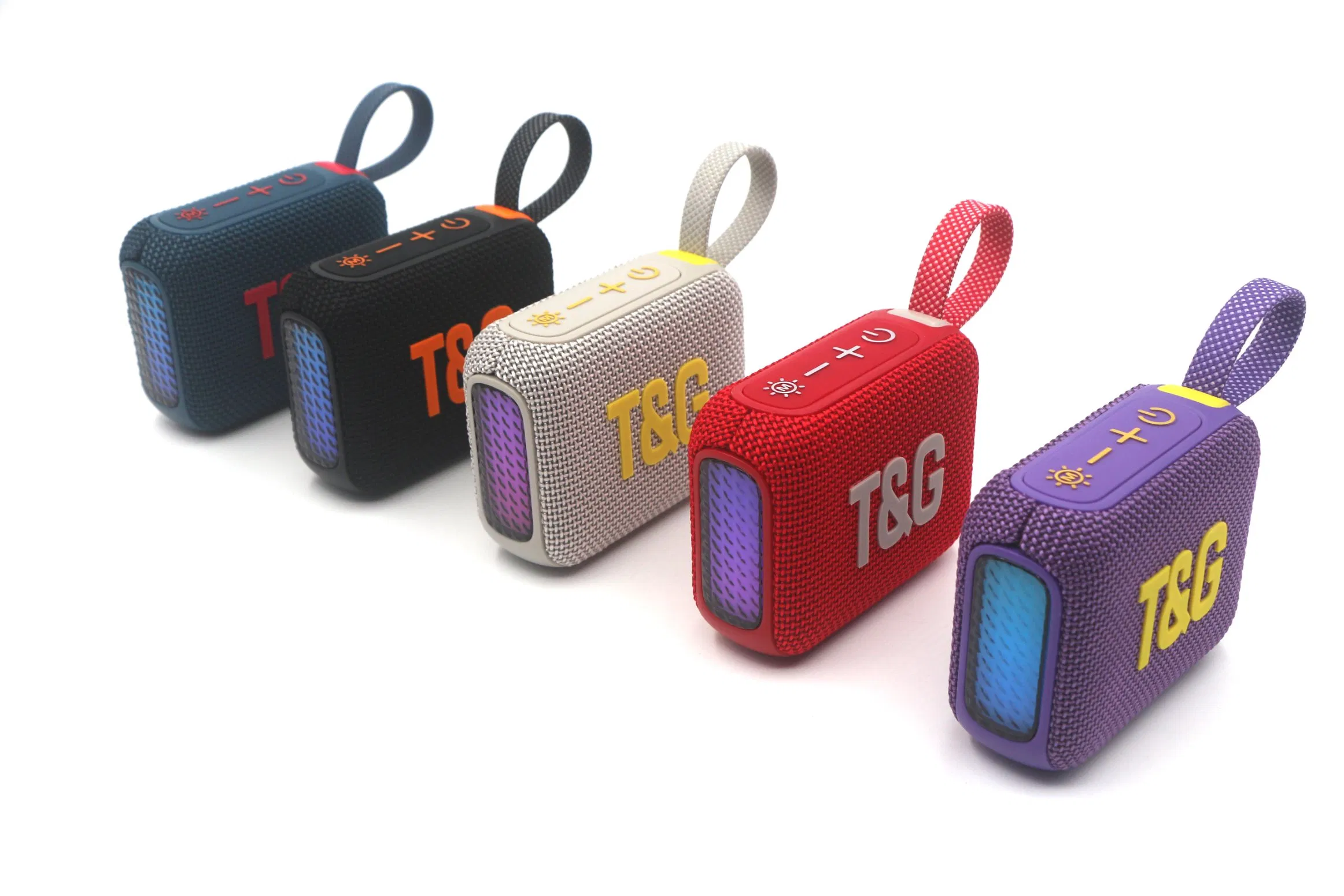Портативная колонка TG-445mini с сабвуфером и RGB-подсветкой