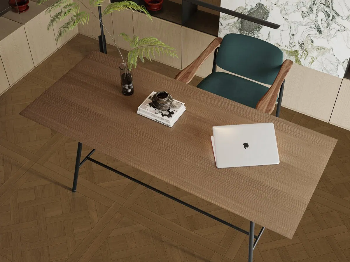 Керамическая плитка под дерево 800x800 мм, коричневая, антискользящая