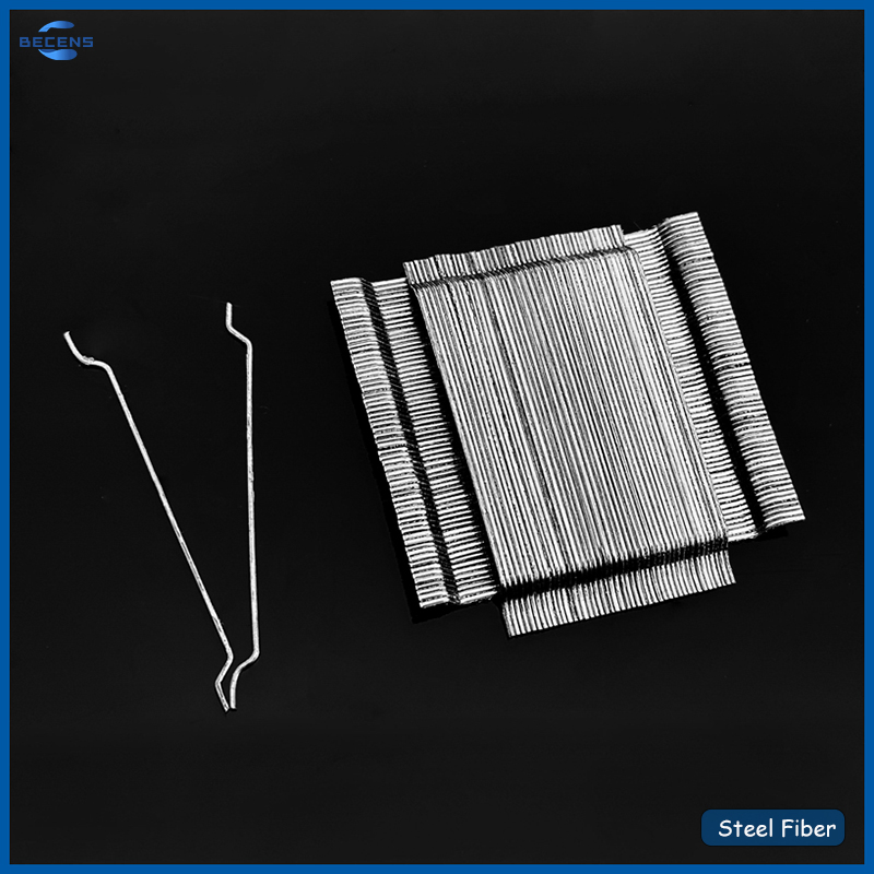 Wholesale Concrete Reinforcement Materials Loose Hooked End Steel Fiber for Industrial Floors