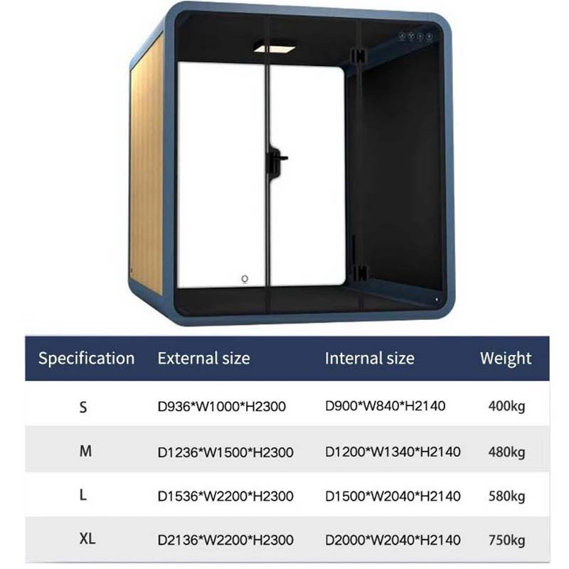 Modern Portable Private Meeting Booth Soundproof Office Pod
