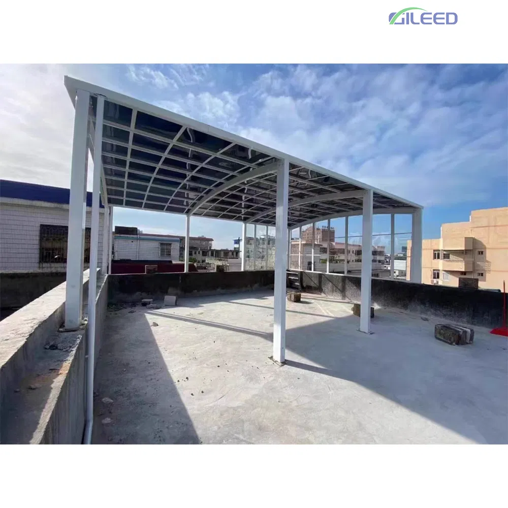 Large Outdoor Aluminum Post Mounted Sheltering Typhoon Proof Canopy