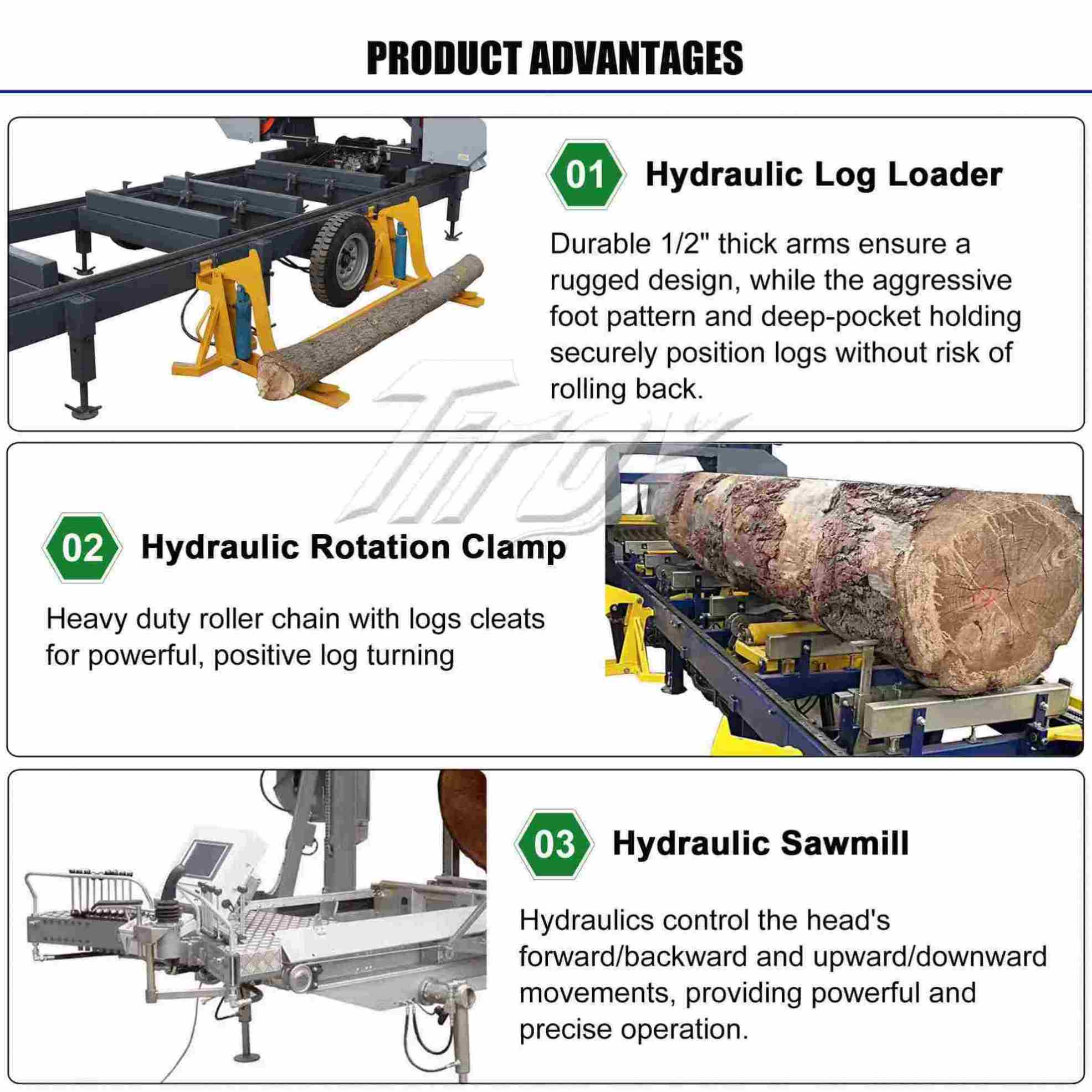 Ленточная пила по дереву горизонтальная для распиловки