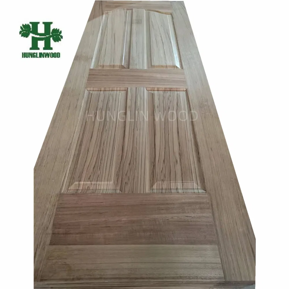 Doorskin Red Walnut Veneered Melamine Faced Moulded HDF Door Skin