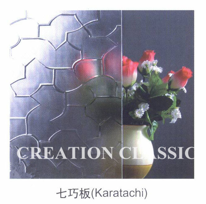 Clear Nashijji Glass Flora Patterned Glass