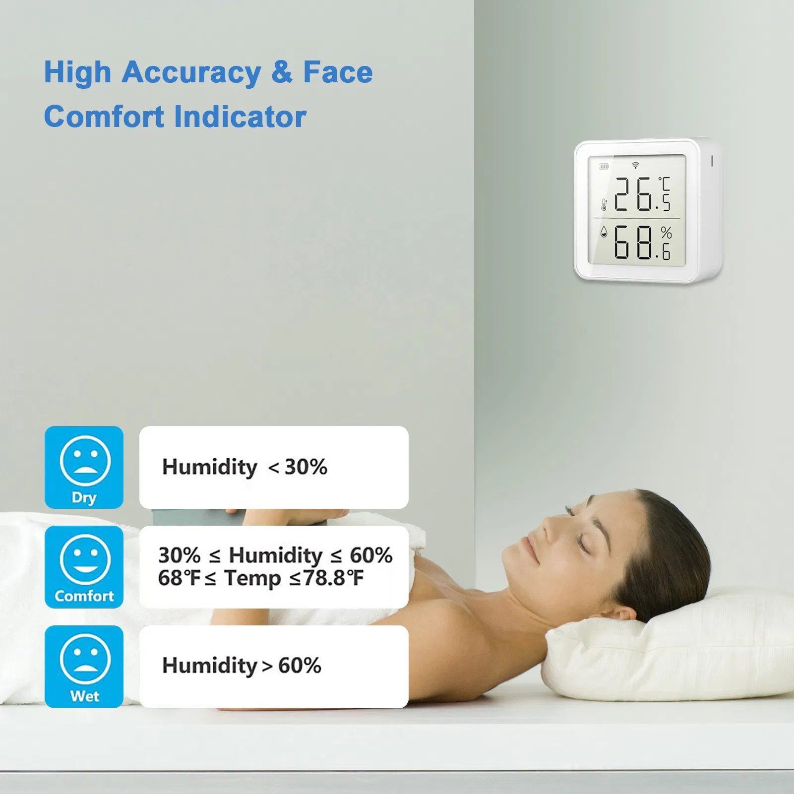 Tuya Smart Home WiFi Humidity Detector Wireless Temperature Detector