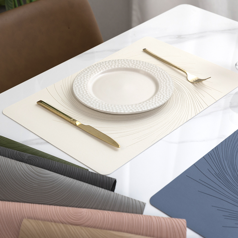 Wholesale Household Waterproof Wedding Placemat PVC Leather Luxury