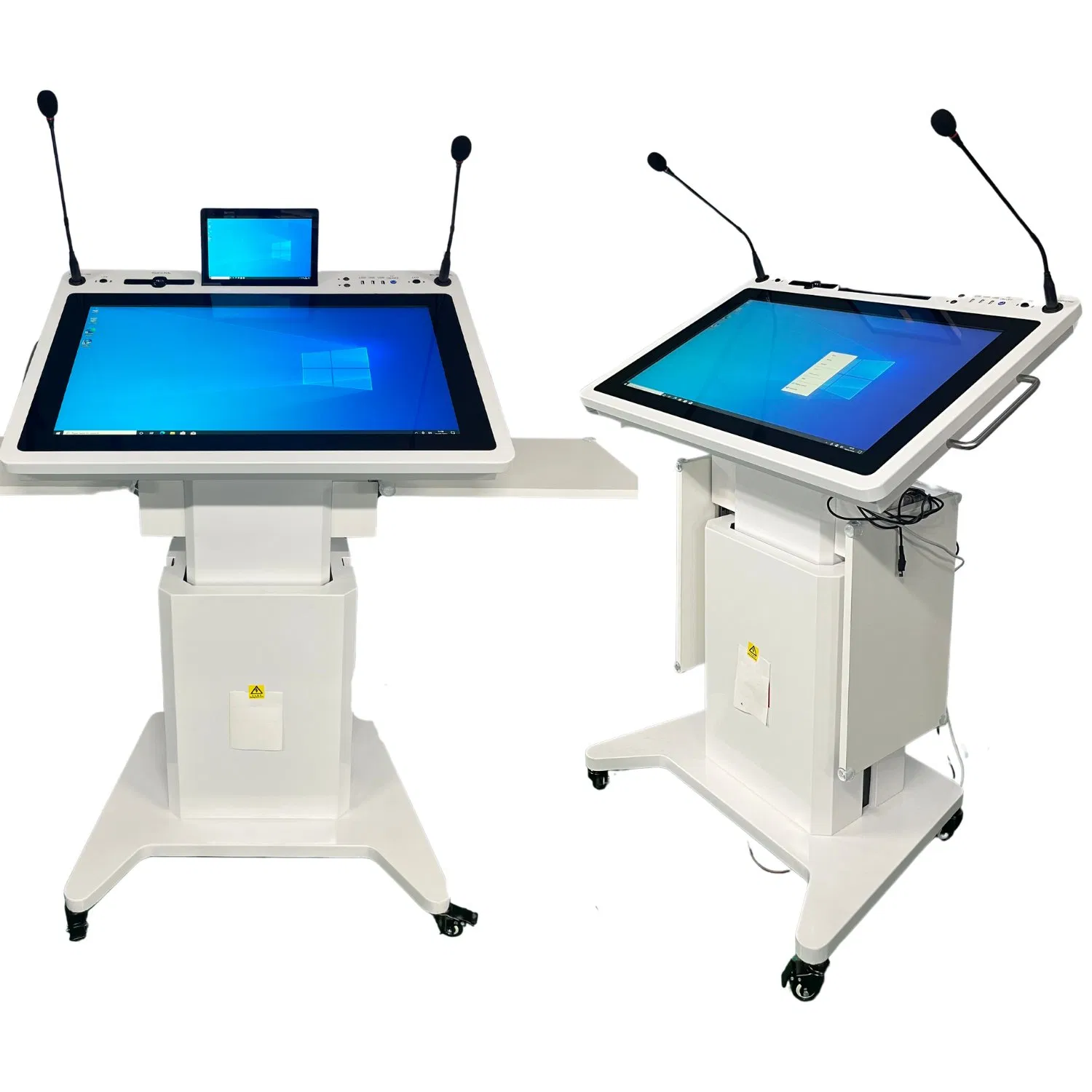 Electronic Stand 32" Touch Screen multimedia digital Lecture Podium with Goose Microphone and Speaker