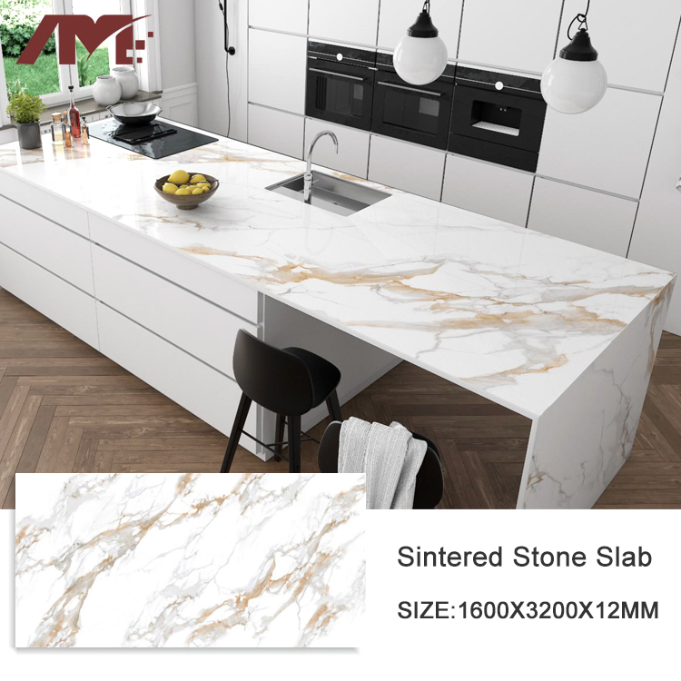 Low Price Marble Big Sintered Stone Wall Background Panel Quartz Slab Tiles 1600*3200mm
