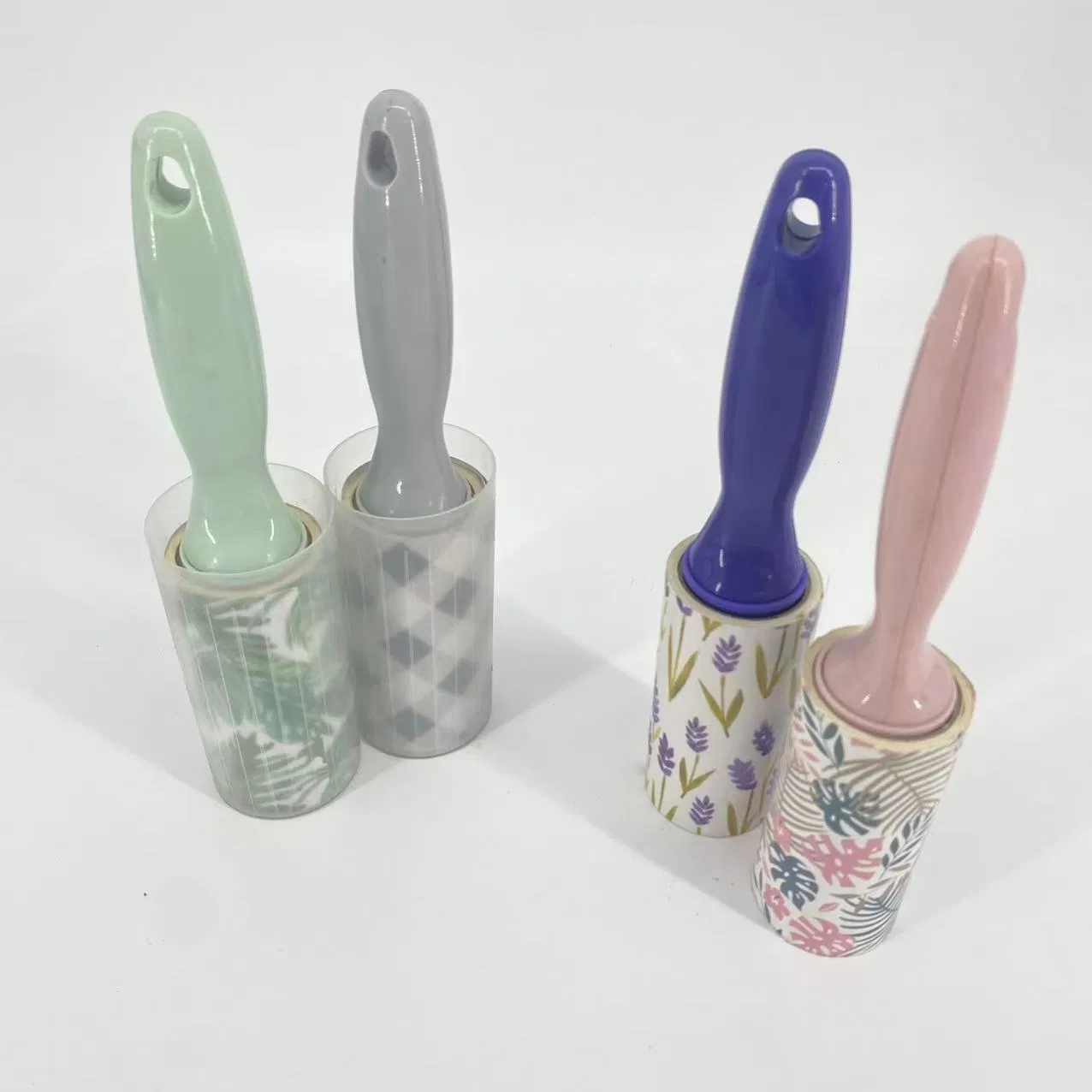 Wholesale Reusable Manual Plastic Style Household Cleaning Set Sticky Paper Lint Roller for Pet Hair Removal