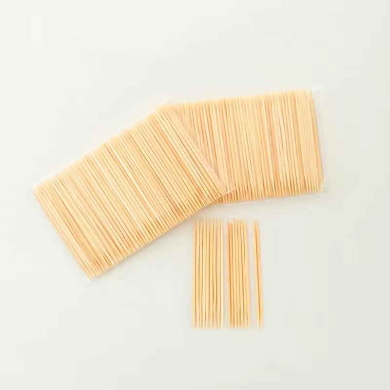 Bamboo Wooden Toothpicks Round, Strong, Splinter-Free for Teeth and Appetizers
