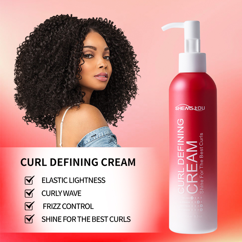 Custom Private Label Plant Ingredients Curl Defining Cream Long Lasting Styling Styling Gel Edge Control Pomade