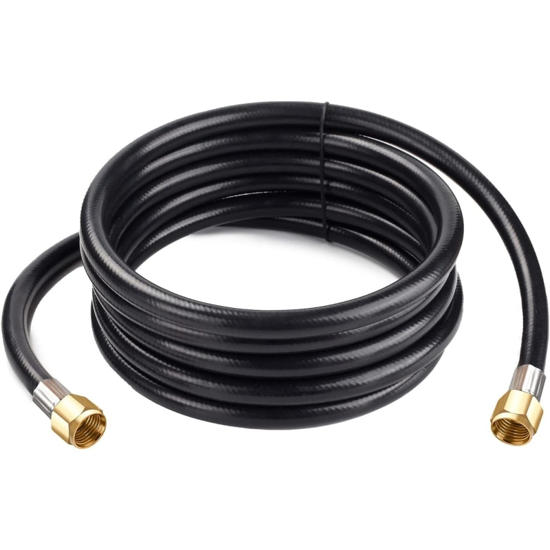 12FT Propane Gas Hose Assembled with Both 3/8" Female Flare