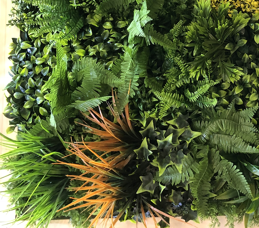 Стена зеленая вертикальная искусственная трава 1x1 м