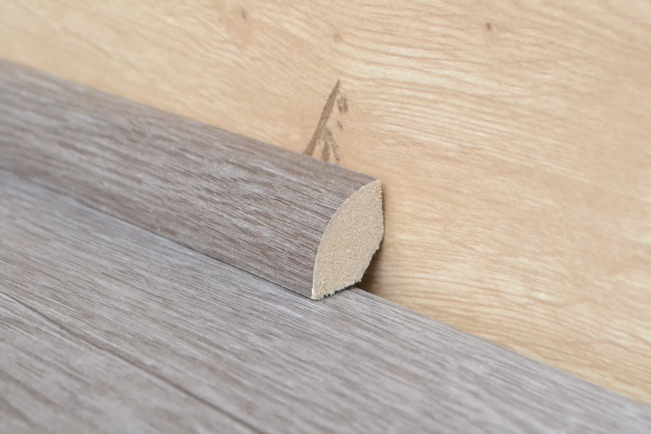 MDF Finger Jointed Primed Corner Line Wood Flooring Accessories Quarter Round Molding