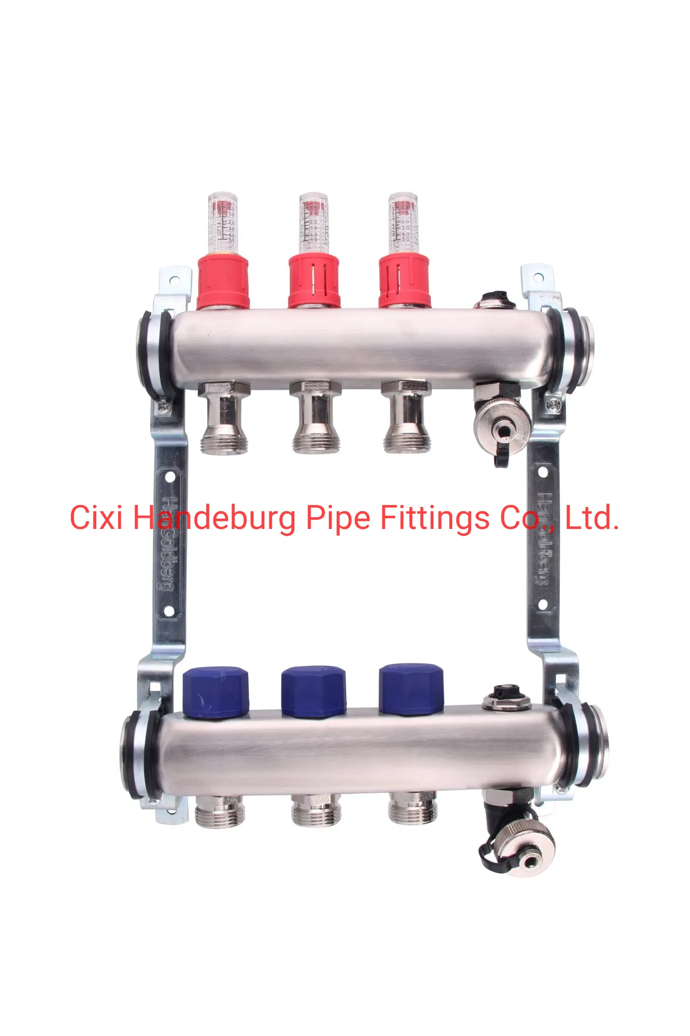 Stainless Steel 304 Water Manifold with 15 Type Flow Meters