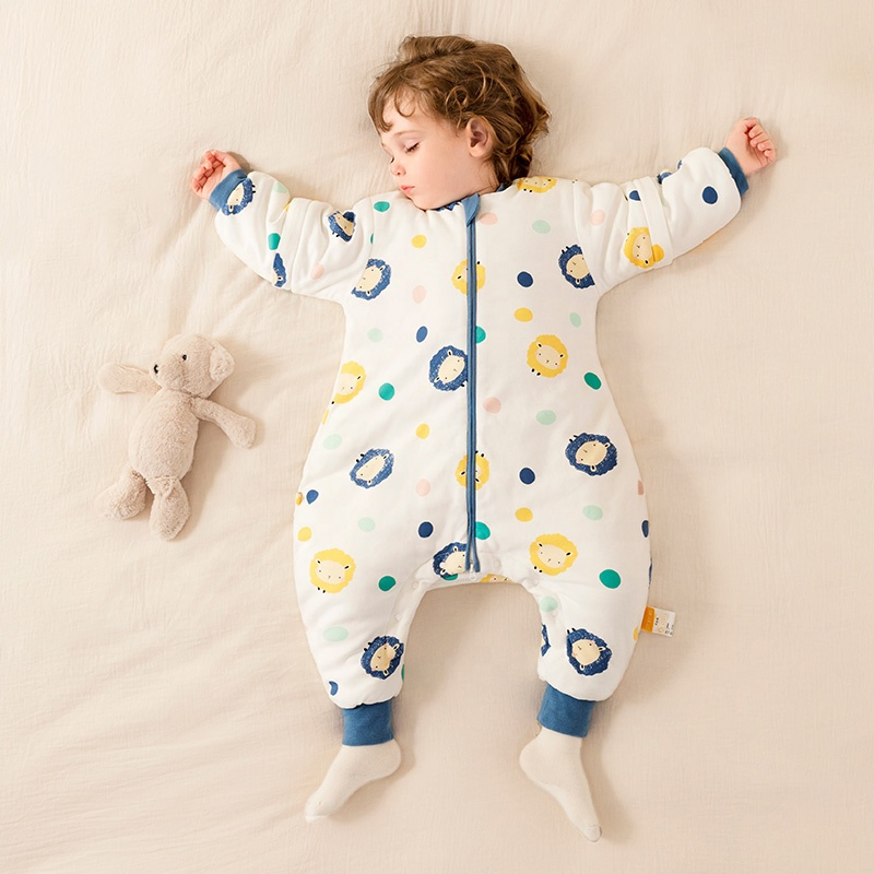 New Arrival Organic Cotton Baby Sleepsuit Constant Temperature Detachable Sleeves High Quality Baby Sleeping Bag