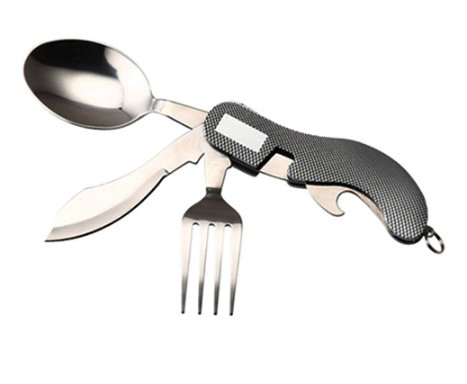 Multifunction Picnic Spoon Fork Knife Travel Cutlery Set for Outdoor Camping