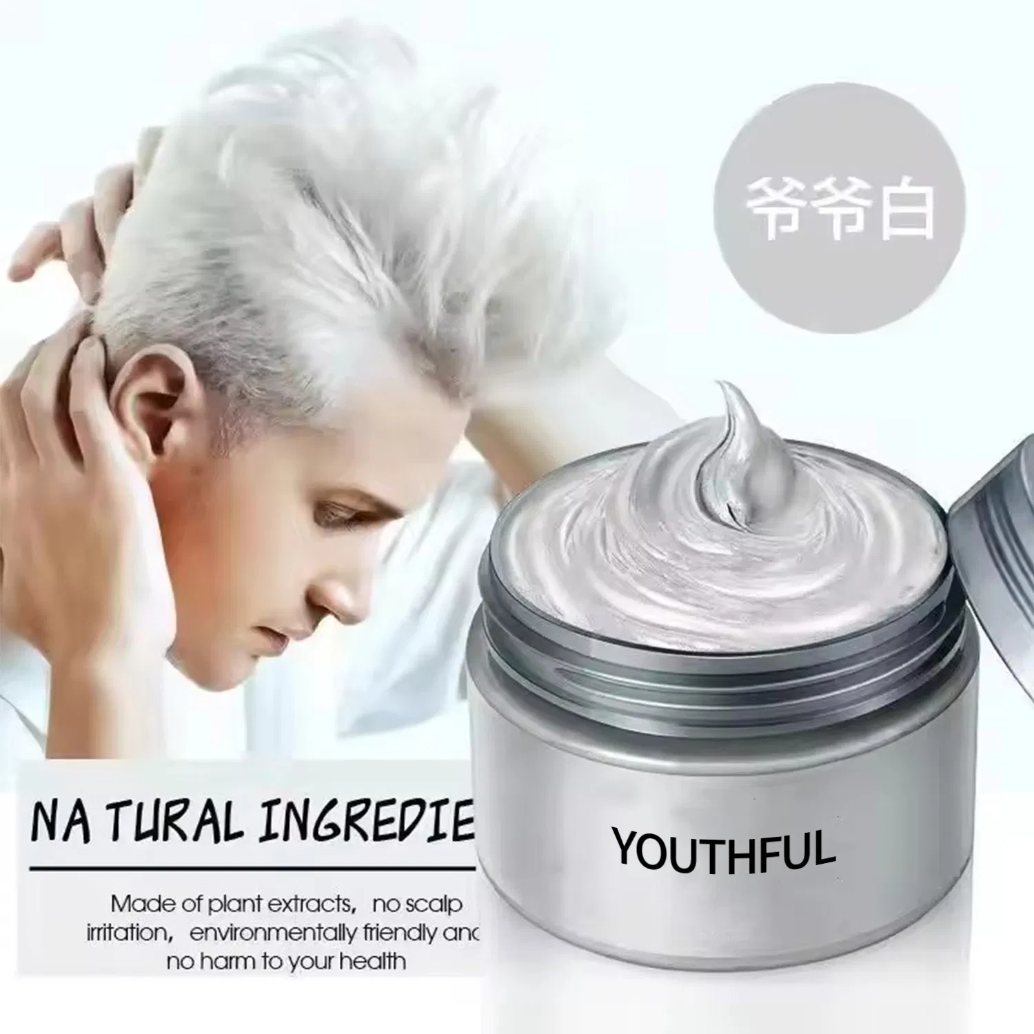 Private Label OEM Wholesale Hair Clay 10 Colors Temporary Hair Color Wax
