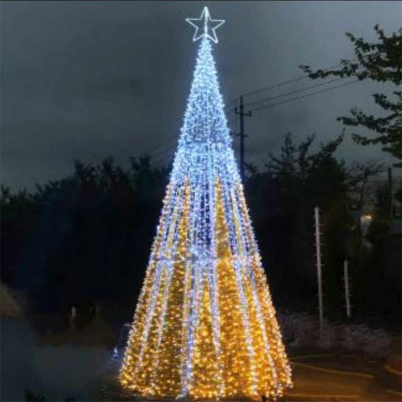 Wholesale IP65 Waterproof 3D LED Spiral Christmas Tree Motif Lights Indoor Outdoor Festive Decorations Decorative Lighting Display Screen