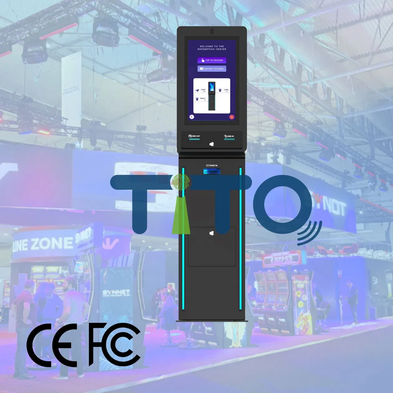 Fusion 4 Skill Game Kiosk: Coin-Op Video Fish Machine with Integrated Ticket & Gift Card Redemption System