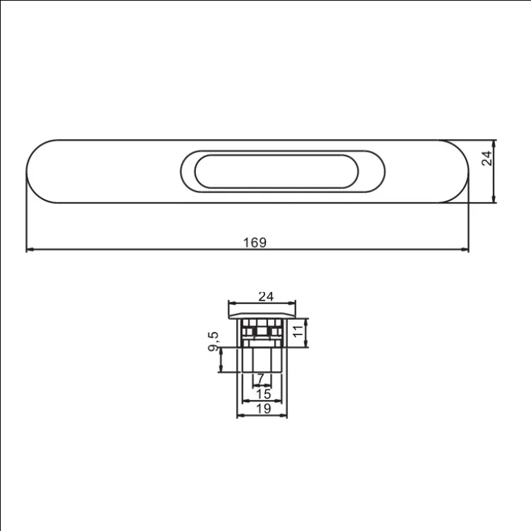 Aluminium Window Sliding Latch Lock Sliding Windows Accessories
