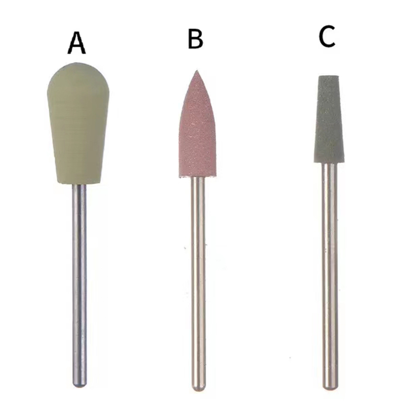 Guyo 3 Colors Nail Drill Bit Set with Metal Handle