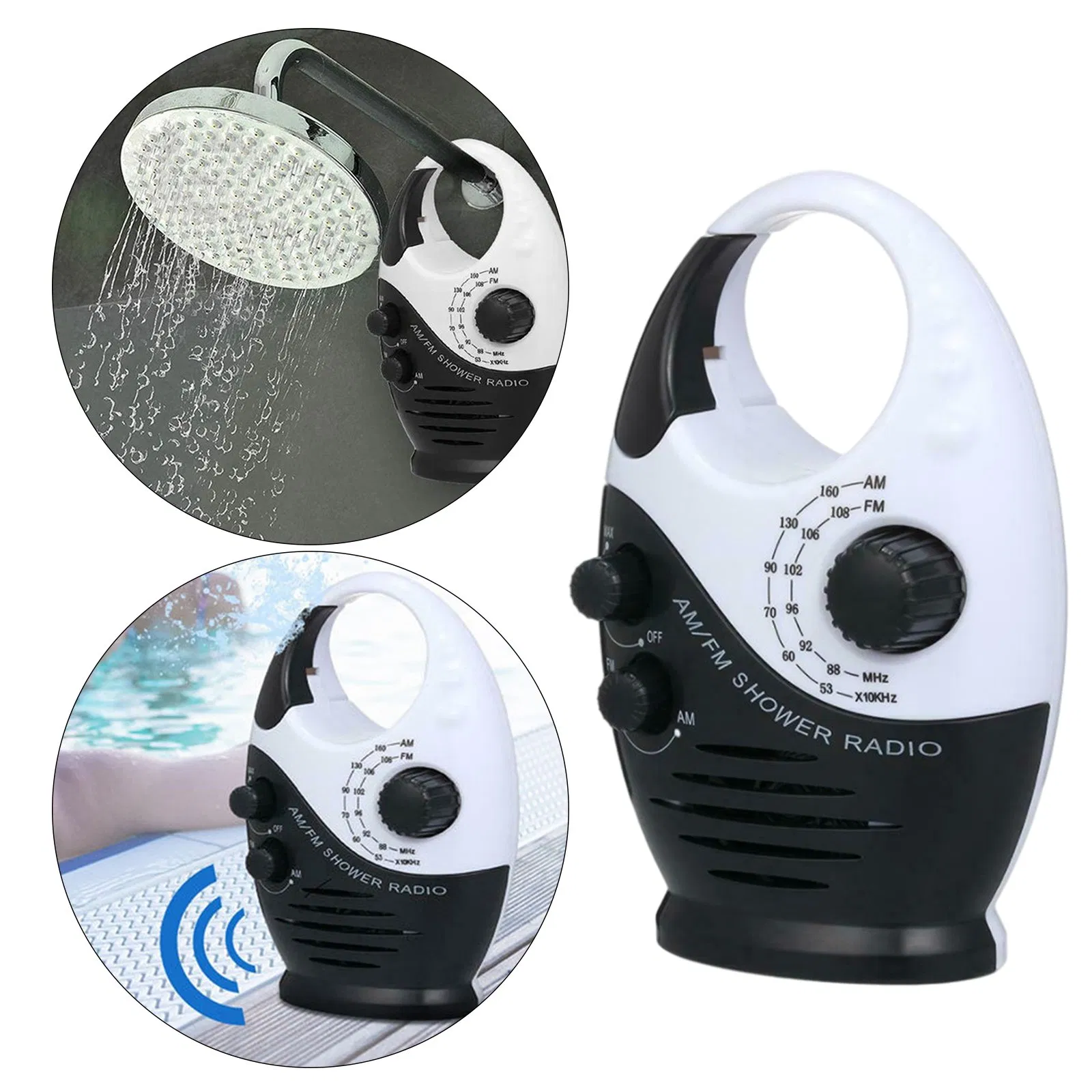 Портативная радио-колонка SY-950 с защитой IPX4, черная