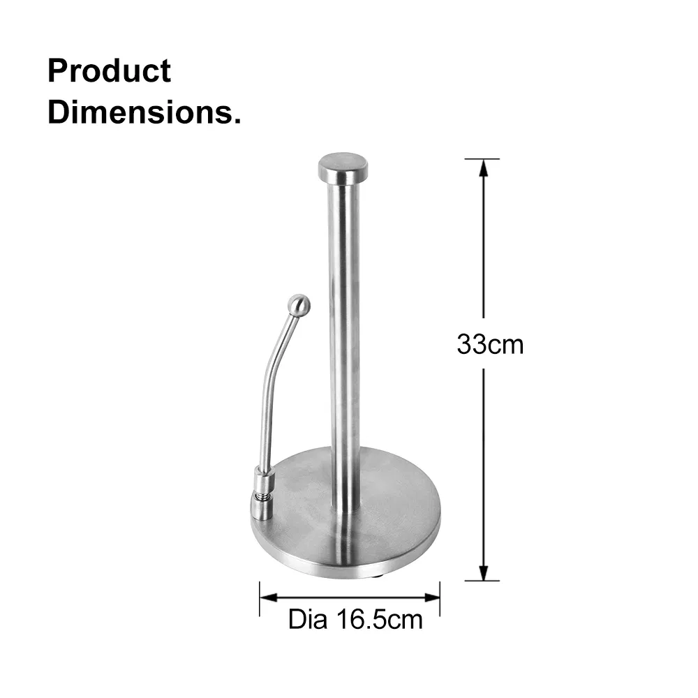 Modern Kitchen Non-Slip Under Cabinet Roll Paper Towel Holder Storage